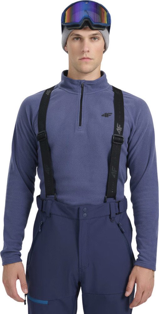 4f Bluza polarowa męska M065 denim 4FWAW25UFLEM065 32S 2XL