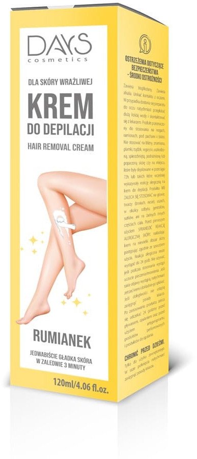 DAYS COSMETICS Hair Removal Krem do depilacji Rumianek 120 ml