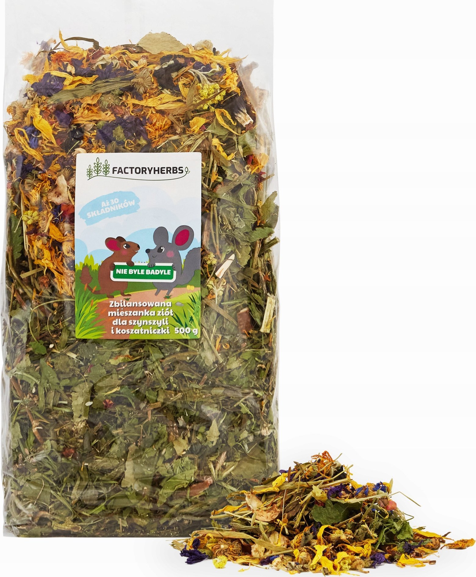 Factoryherbs FACTORYHERBS Nie byle badyle dla Szynszyli i Koszatniczki 1kg