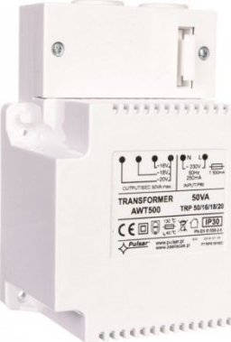 Pulsar Zasilacz niebuforowy transformatorowy 230VAC 3A/2,8A/2,5A TRP 50VA/16V/18V/20V AWT 500