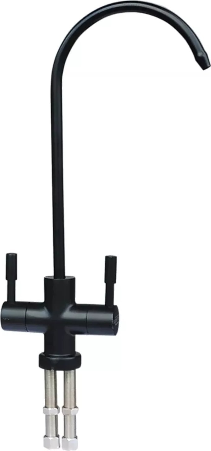 Bateria umywalkowa Supreme FX02 Podwójna wylewka do wody filtrowanej w kolorze czarnym