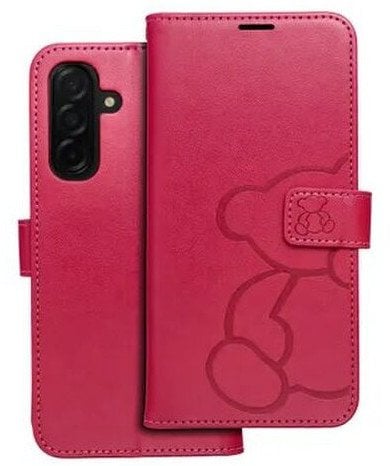 Kabura MEZZO Book do SAMSUNG S25 Edge teddy bear magenta