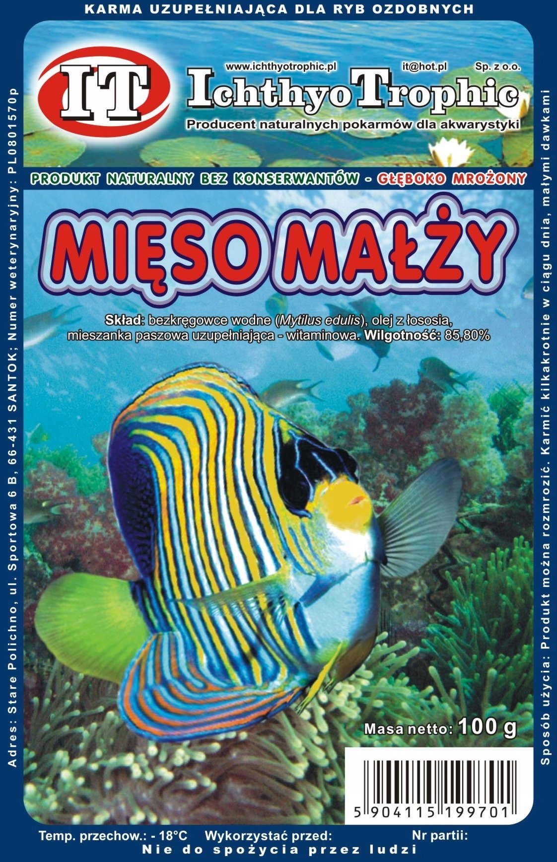 MROŻONKA MIĘSO MAŁŻ(SIEKANE,PRZESIANE,PŁUKANE) 100G