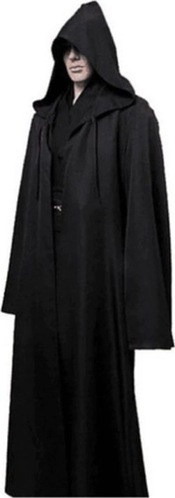 DŁUGA PELERYNA PREMIUM STRÓJ ŚMIERCI KOSTUCHY KATA r. L