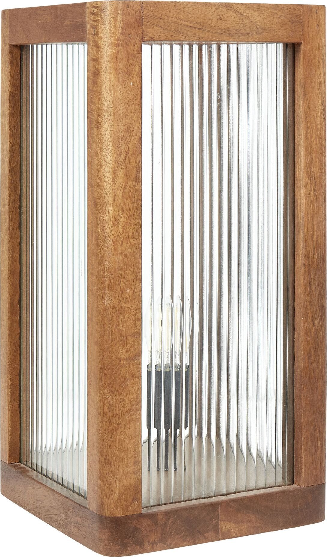 Lampa stołowa Beliani Lampa stołowa drewno mango jasna KOLIDAM