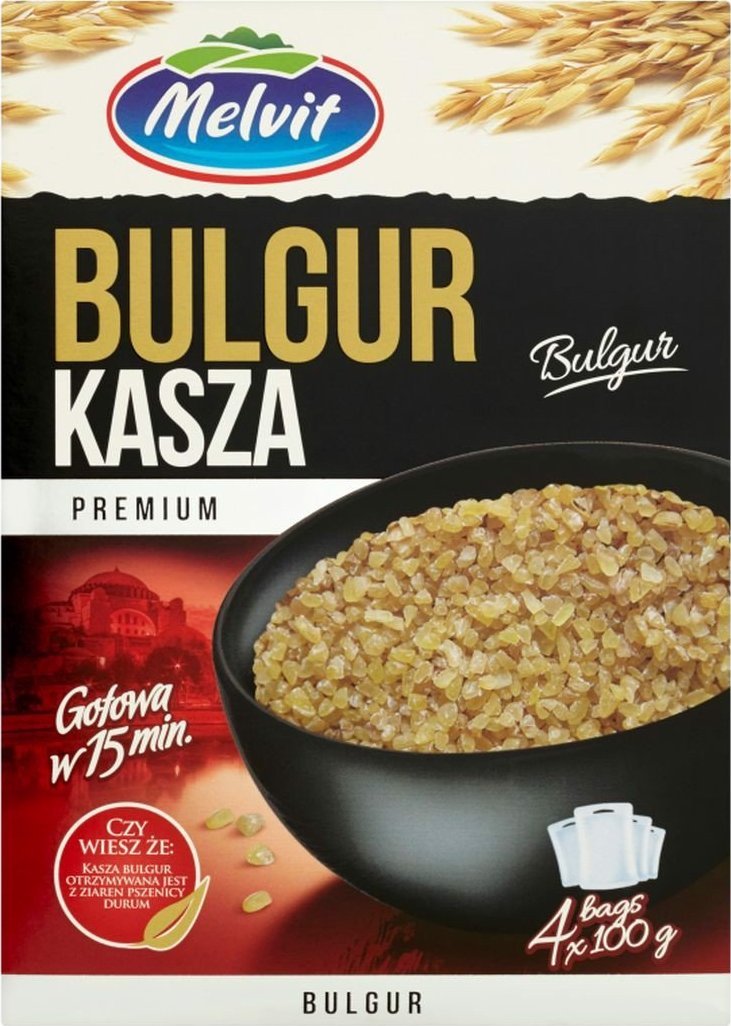 Melvit Melvit Premium Kasza bulgur 400 g (4 x 100 g)