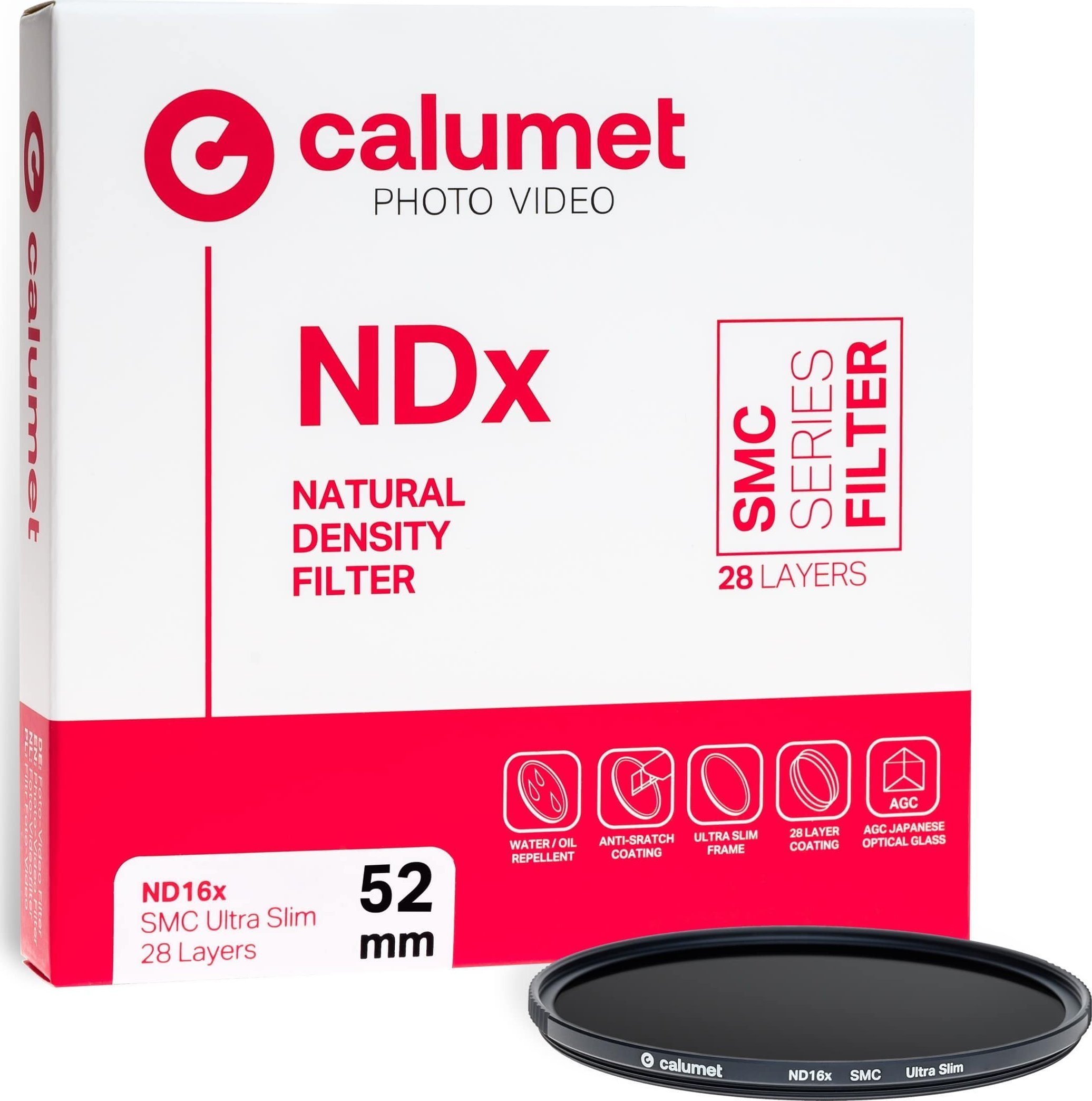 Filtr Calumet Calumet Filtr ND16x SMC 52 mm Ultra Slim 28 Layers