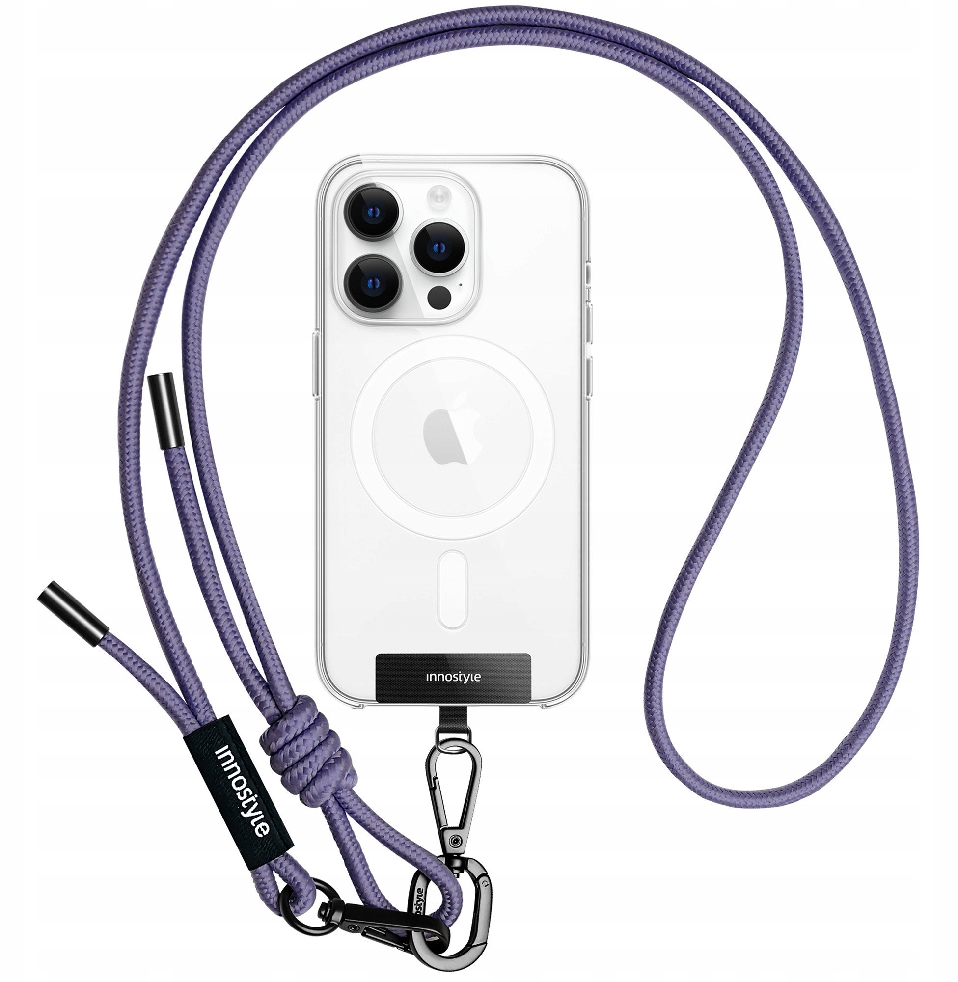 INNOSTYLE SMYCZ DO TELEFONU NA SZYJE WKŁADKA CROSSBODY MOCNA FIOLETOWA 6MM