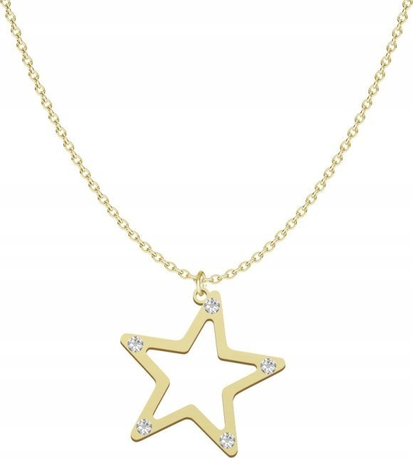Radziszewska Jewellery Pozłacany Naszyjnik z GWIAZDĄ DEDYKACJA GRATIS