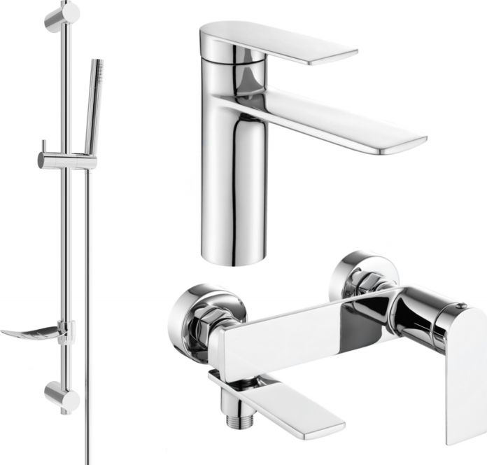 Mexen Mexen Zero DF70 zestaw wannowy, chrom - 71103DF70-00