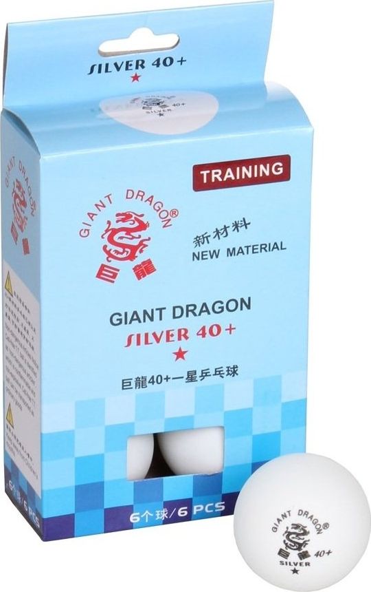 Giant Dragon Piłeczki do ping ponga Silver Star* 6 sztuk (8331)
