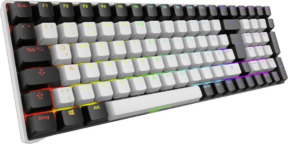 Sharkoon SKILLER SGK50 S2 (schwarz. DE-Layout. Gateron Yellow)