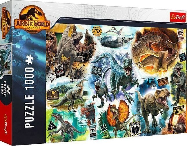 Trefl Puzzle 1000 element?w Na tropie dinozaur?w Jurassic Park