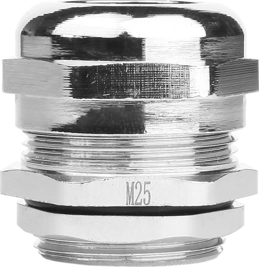 Degson M25 Dławnica dławik metryczny 10,5-18mm IP68 mosiądz niklowany DGN 3190