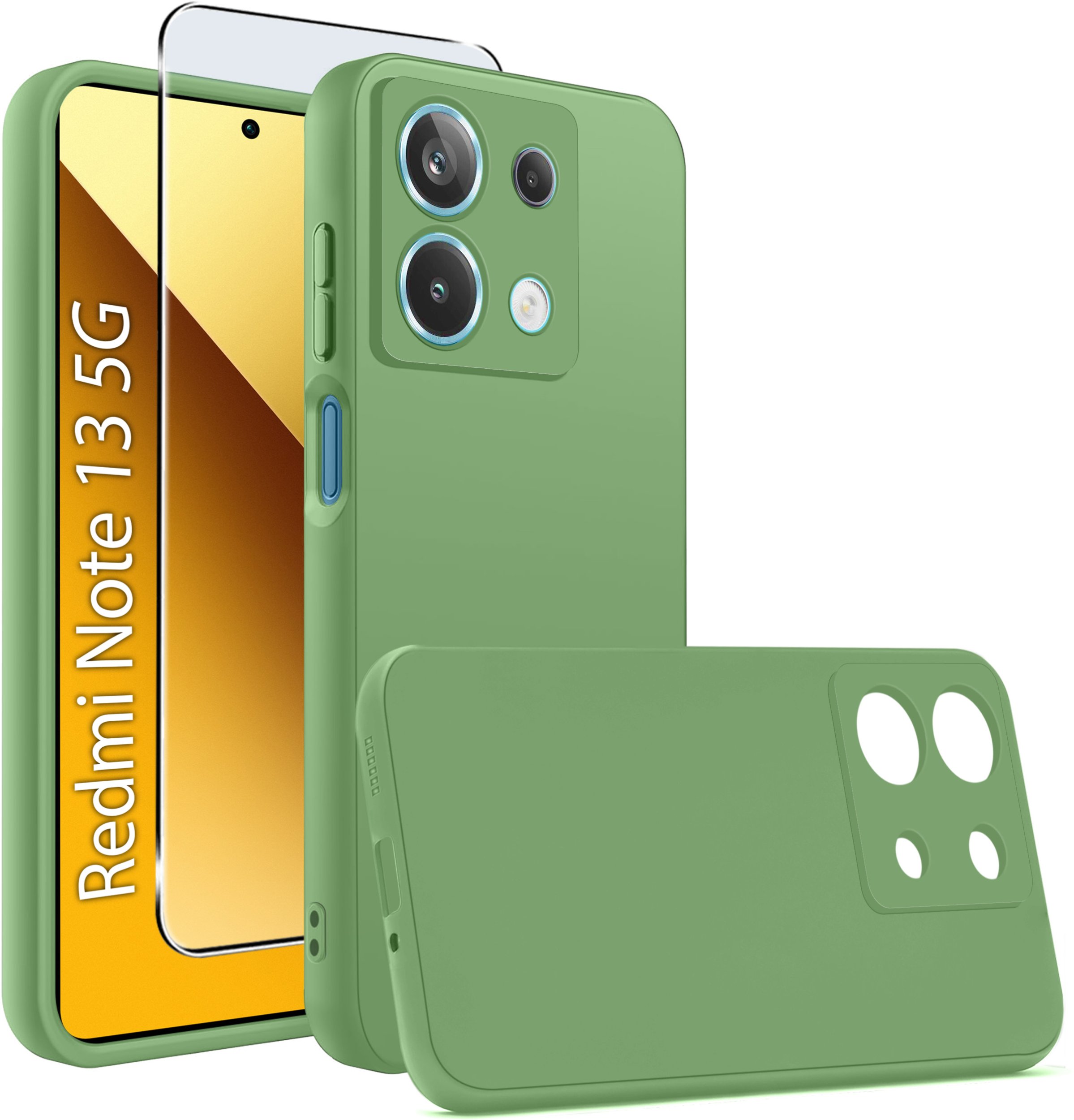 Etui do Xiaomi Redmi Note 13 5G CASE SOFT MATT + SZKŁO OCHRONNE 9H