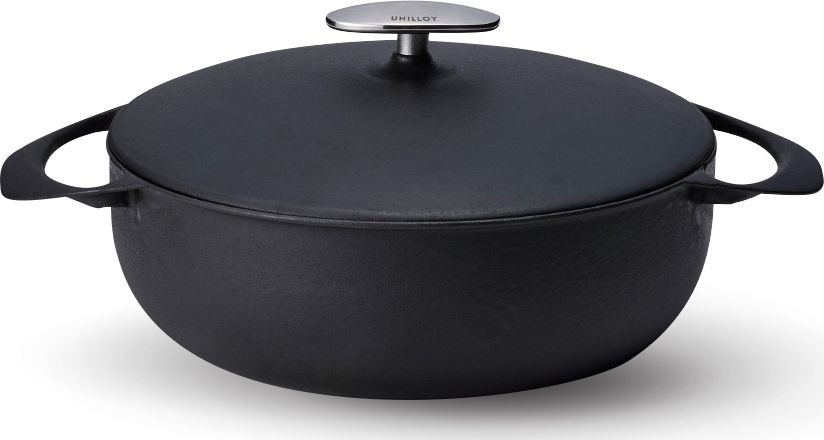 UNILLOY Garnek żeliwny UNILLOY Kurogane 22 cm [US220BK]