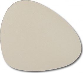 Zeller Podkładka pod szklankę, skóra syntetyczna, kremowy, 10 x 12 cm. Set 6szt.