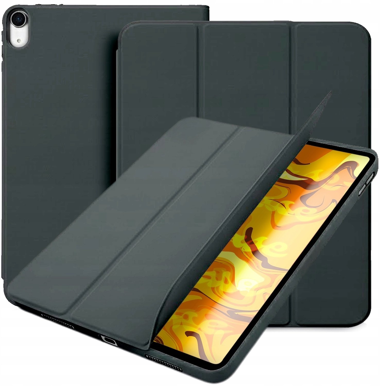 Etui na tablet Hello Case Etui z Klapką Do Apple iPad 10 10.9" / 11" (czarny, zamykany, magnetyczny)