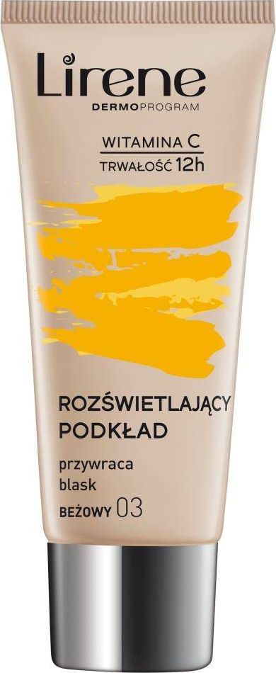 Lirene Podkład rozświetlający przywracający skórze blask 03 Beżowy 30ml
