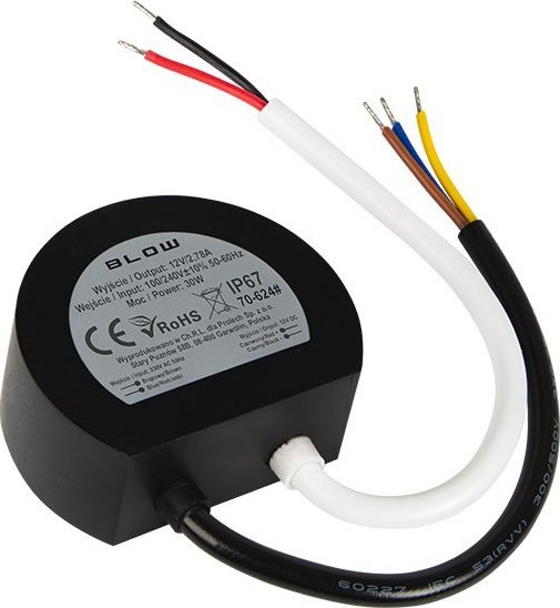 Blow 70-624# Zasilacz impulsowy dopuszkowy 12v/2,50a