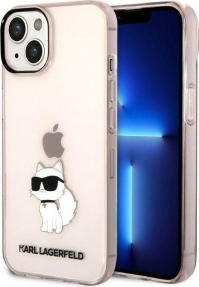 Karl Lagerfeld Etui Karl Lagerfeld KLHCP14SHNCHTCP Apple iPhone 14 różowy/pink hardcase Ikonik Choupette