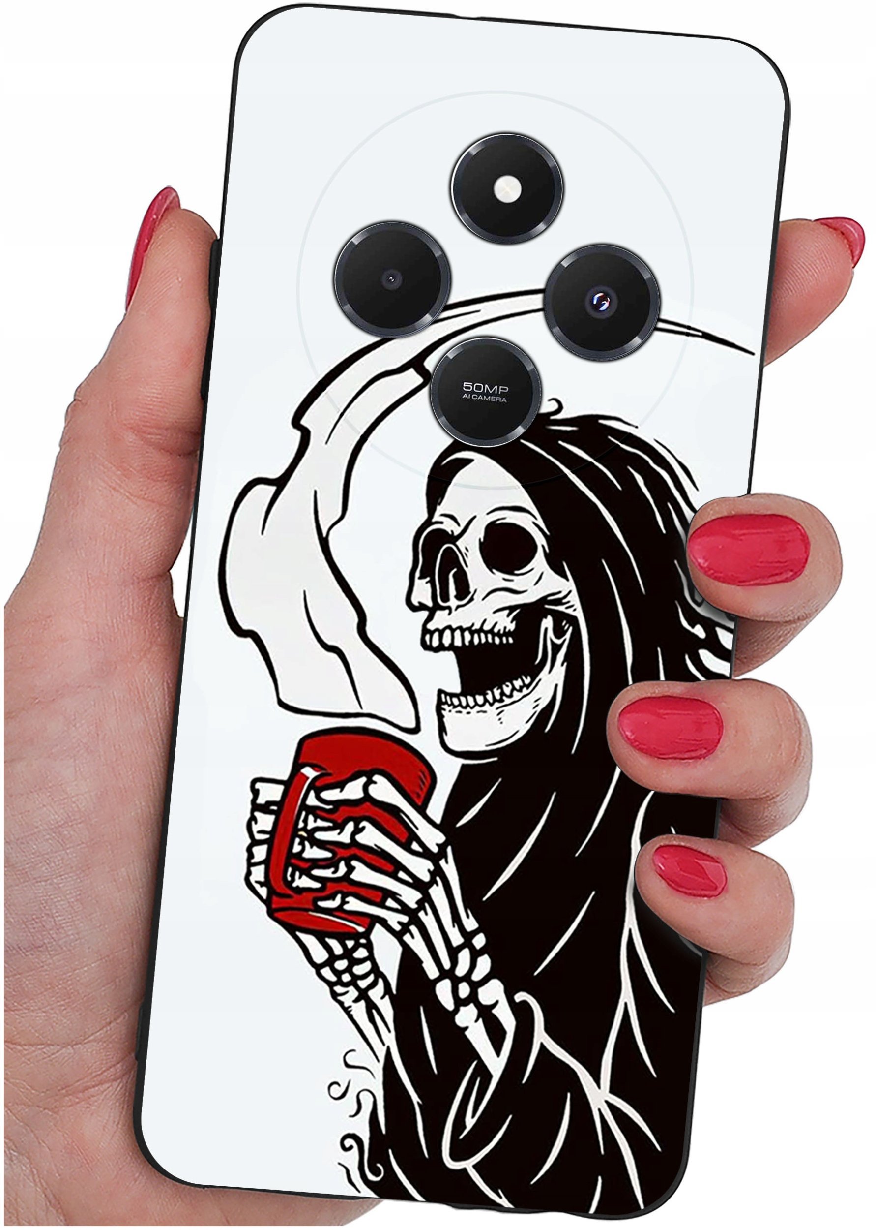 Etui do Xiaomi Redmi 14C WZORY |SILIKONOWE MATT CASE + SZKŁO 9H