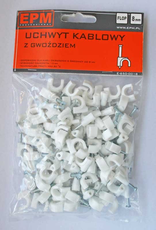 EPM Uchwyt kablowy FLOP FO-8 100 sztuk (E-650-0018)
