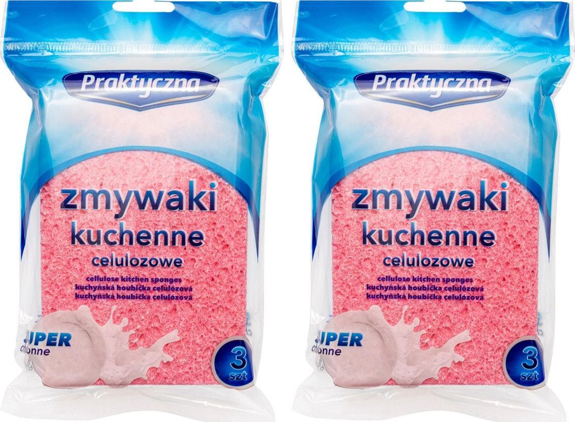 Praktyczna Zmywaki kuchenne celulozowe praktyczna 2x 3 szt