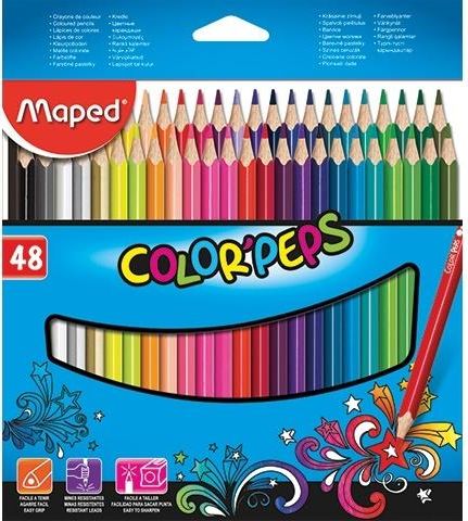 Maped Kredki Colorpeps trójkątne 48 kolorów MAPED