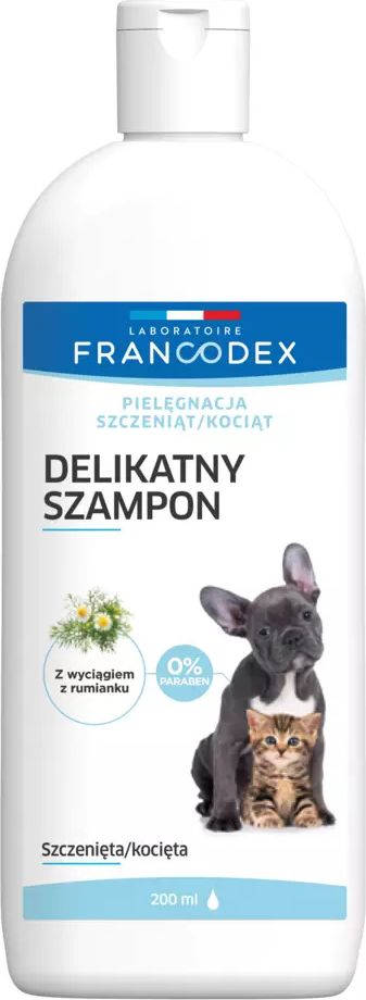 Francodex Łagodny szampon dla kociąt i szczeniaków 200 ml