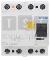 Eaton Wyłącznik różnicowoprądowy 4P 25A 0,3A typ G/F FRCMM-25/4/03-G/F 187420