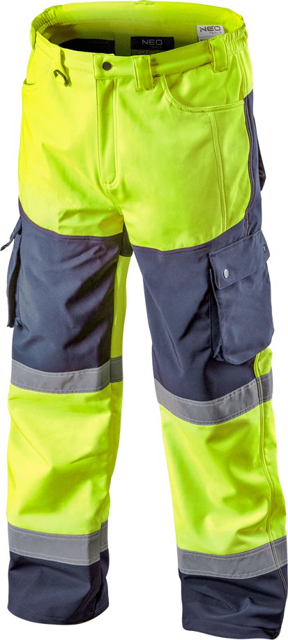 Neo Spodnie robocze ostrzegawcze softshell żółte rozmiar XL (81-750-XL)