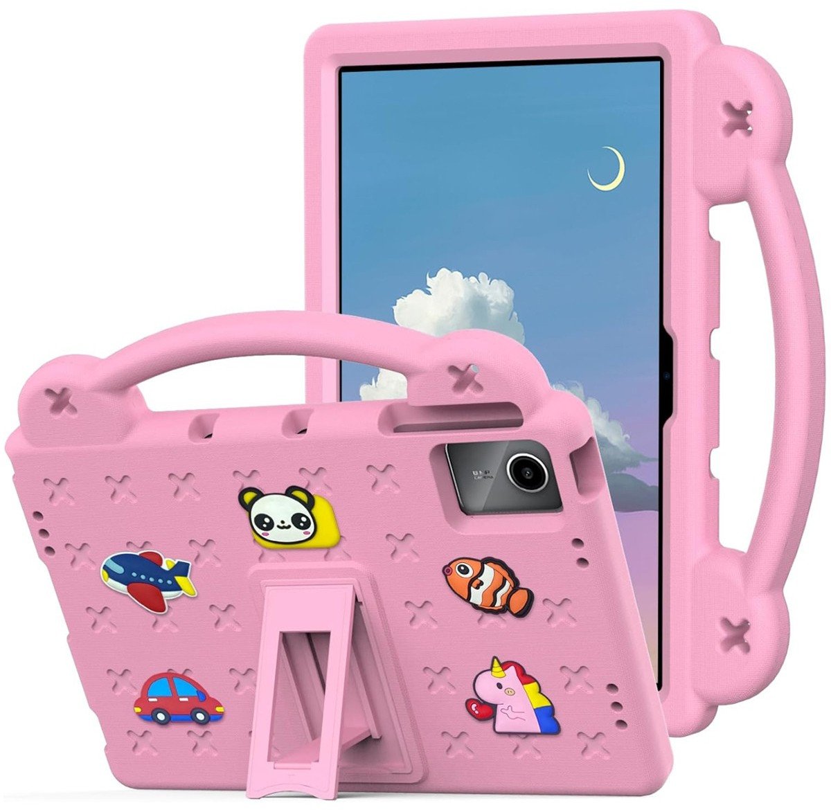 Etui Supero dla dzieci II do Lenovo Tab M11 / K11E TB-330FU/TB-330XU/TB-331FC, różowe