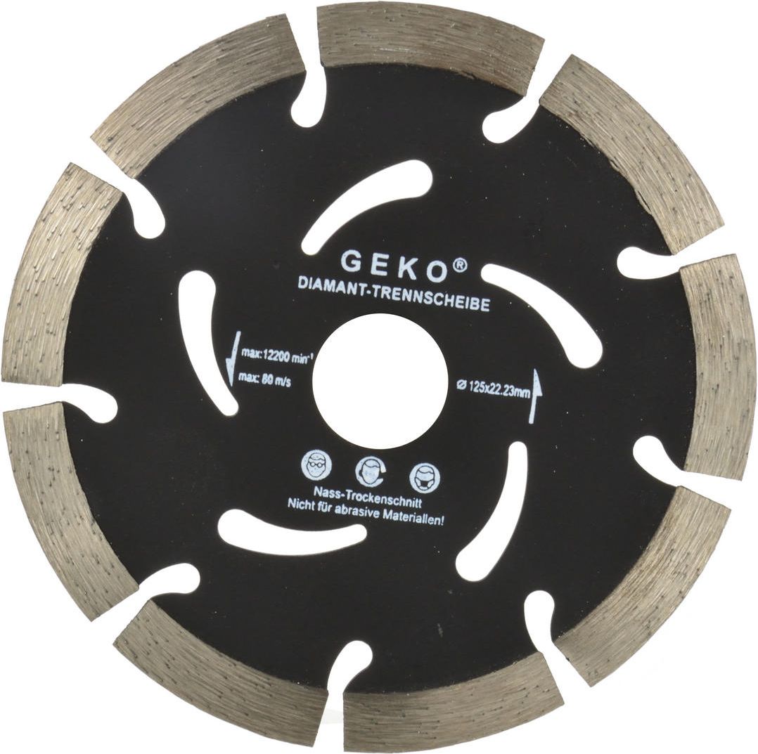 Geko tarcza diamentowa 125mm x 10mm czarna (G00287)