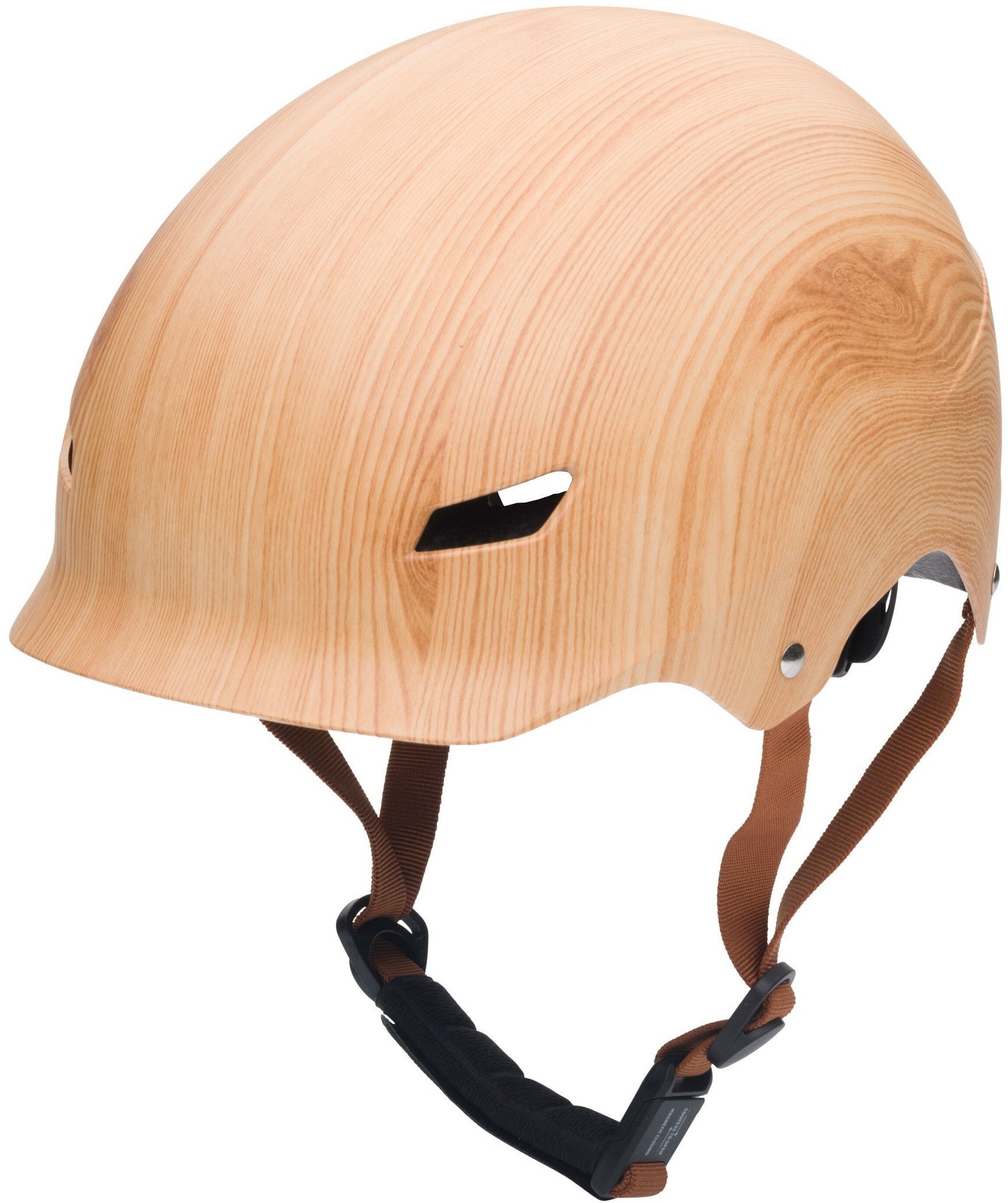 Cykelhjelm med retrolook – trælook