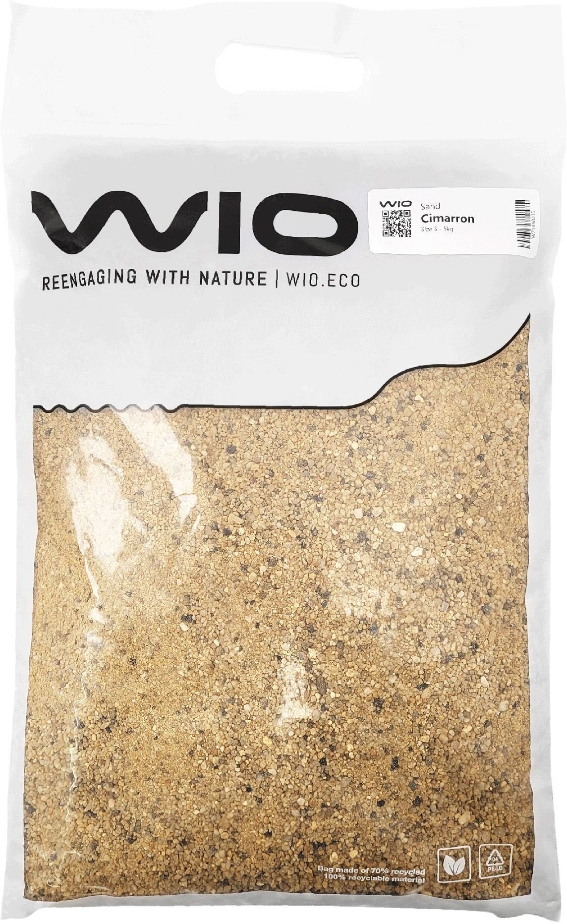 Aqua Nova WIO Cimmaron Sand, piasek, dekoracyjny, beżowy, 5kg, worek