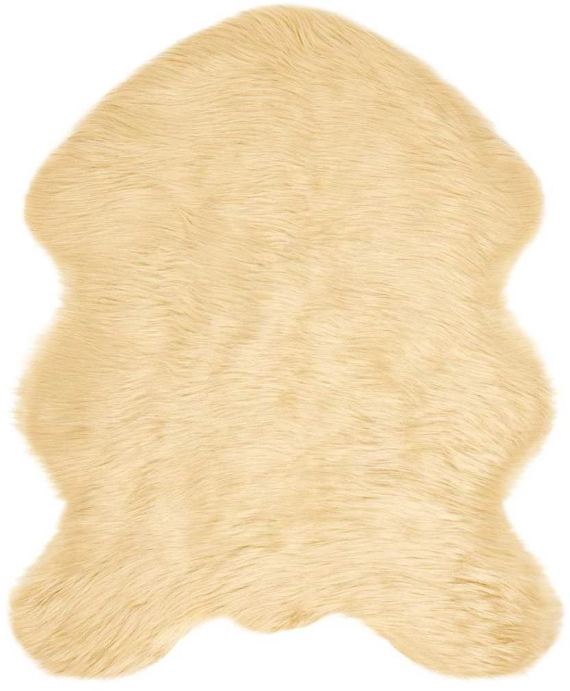 vidaXL Sztuczny dywan wełniany biały 50 x 80 cm