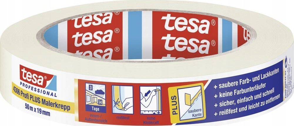 Tesa tesa PREMIUM 04306-00042-02 Kreppband krepp® Beige (L x B) 50 m x 19 mm 1 St. (04306-00042-02)