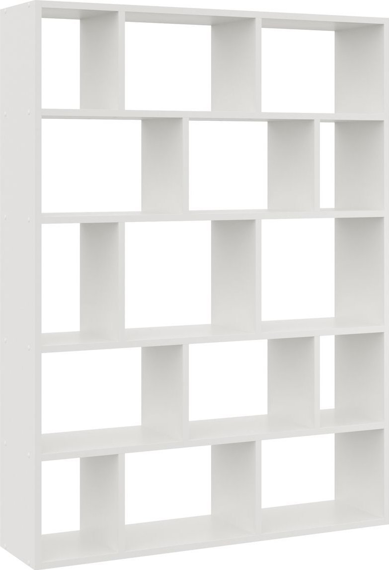 Tyletegotu Duży regał wiszący, półka ścienna, 105x18x141 cm, biały, mat