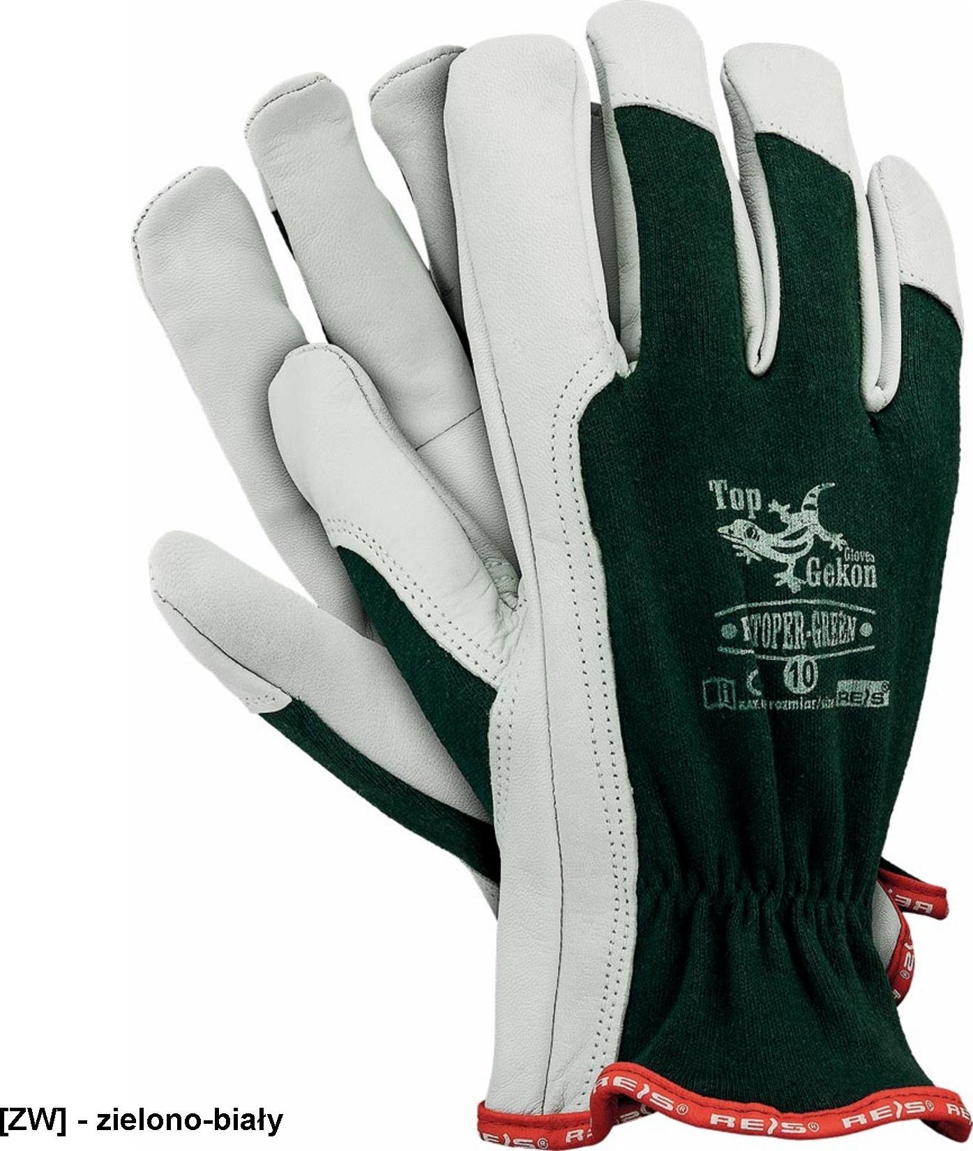 R.E.I.S. RLTOPER - GREEN - rękawice ochronne 10