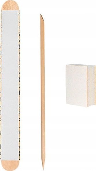 STALEKS_SET pilnik prosty 100/180 + blok polerujący + patyczek