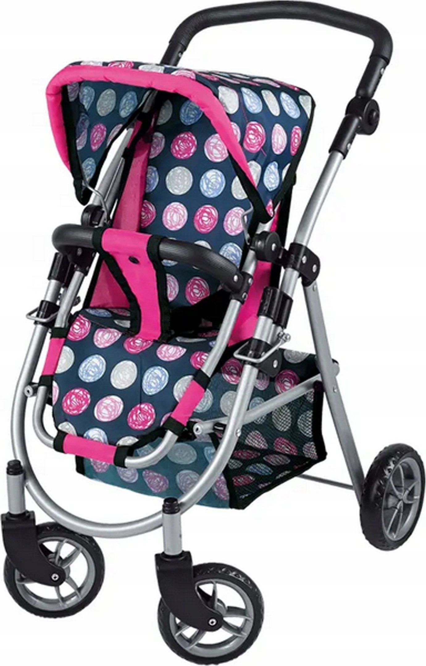 ML WOOPIE ROYAL Wózek dla Lalek Regulowane Siedzisko 4 Koła