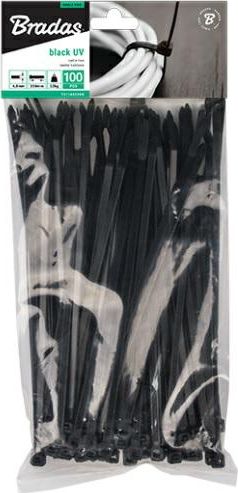 Organizer Bradas Opaska zaciskowa Czarny 100 sztuk (TS1188450B)