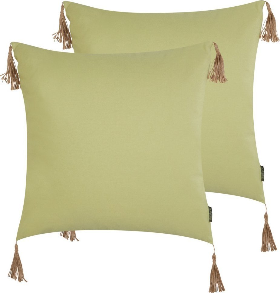 Beliani 2 poduszki dekoracyjne 45 x 45 cm zielone CHMISTAR