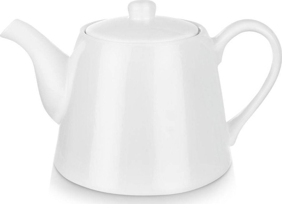 Orion Dzbanek porcelanowy z uchwytem i pokrywką do kawy herbaty biały LUNA 2 l