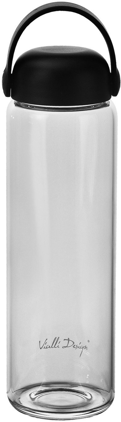 Szklana butelka na wodę 540 ml Fuori czarna