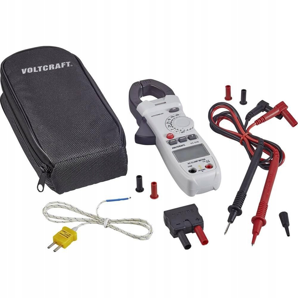 Miernik cęgowy VOLTCRAFT VC-519, CAT III 600 V 1386328