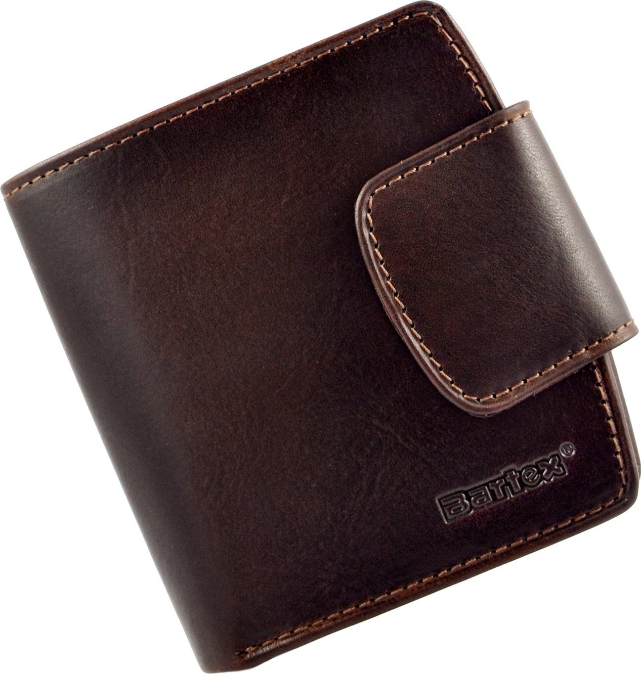 Bartex BARTEX 1005D-ID skórzany portfel damski brązowy * RFID 1005D-ID