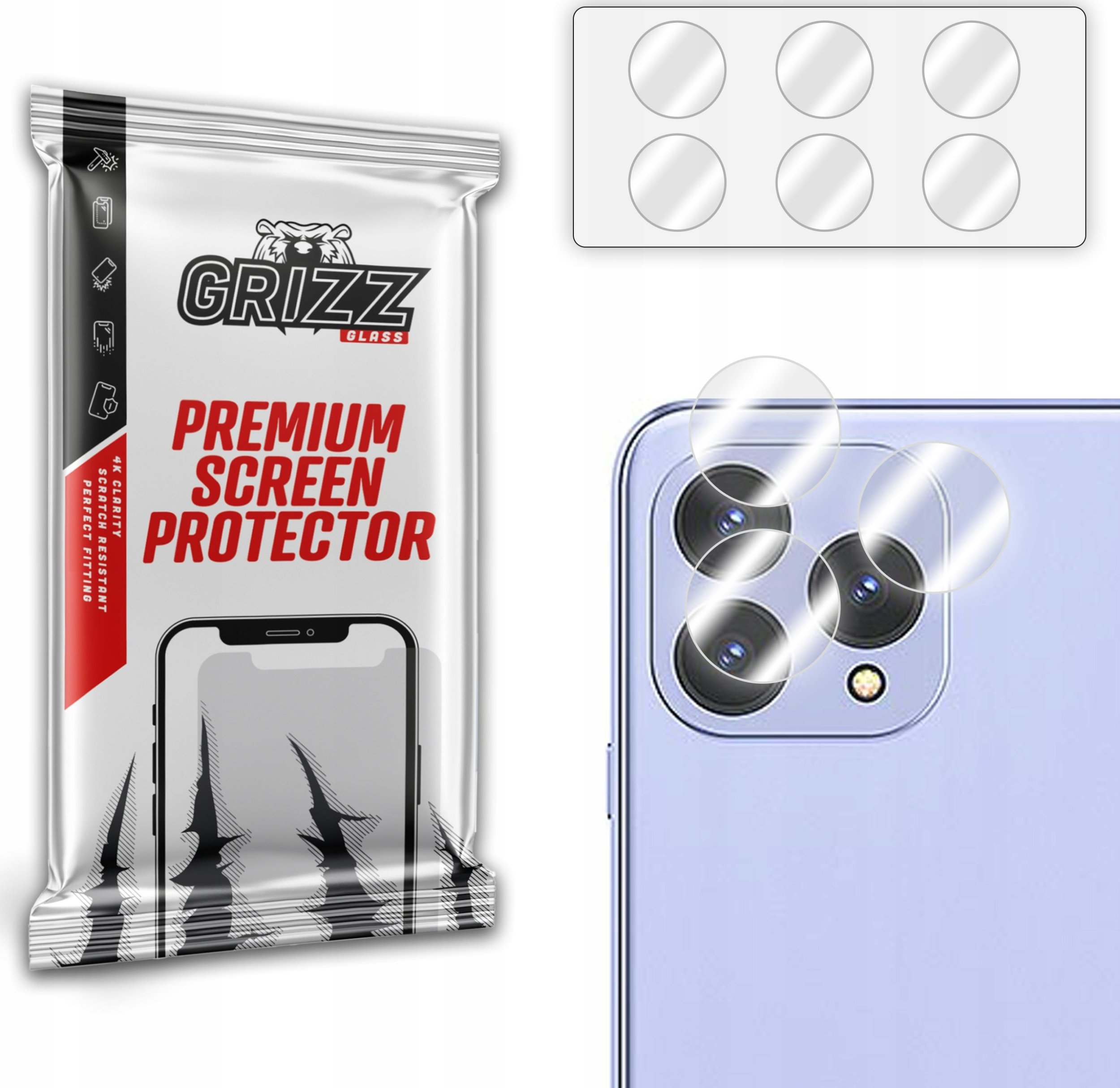 Szkło na aparat GrizzGlass HybridGlass Camera do Cubot P80