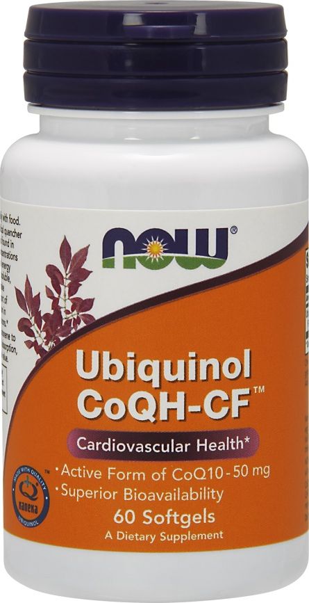 NOW Foods - Ubichinol CoQH-CF, 60 kapsułek miękkich